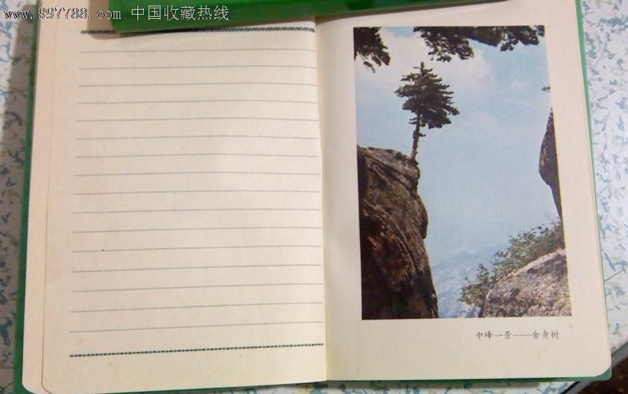 怀旧老日记本:上海日记多幅风景名胜插页50开