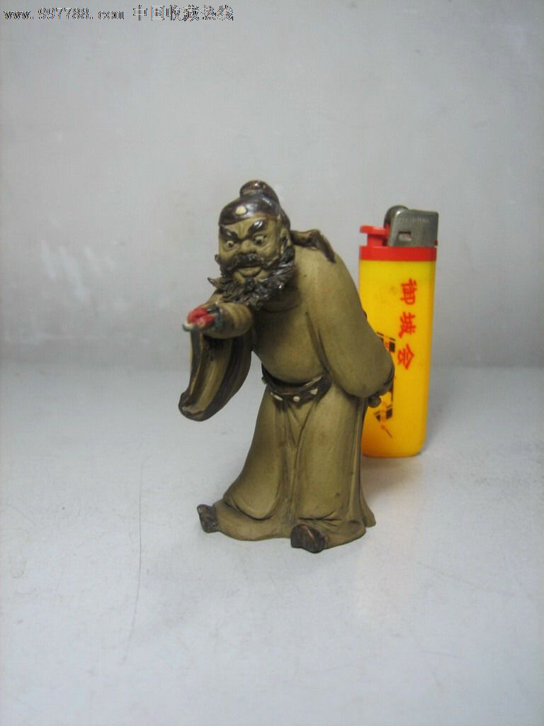 旧微型石湾公仔---钟馗引福_价格80元_第1张_中国收藏热线
