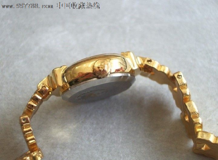 古董手表上海宝石花镀金机械女表2(库存品)_手