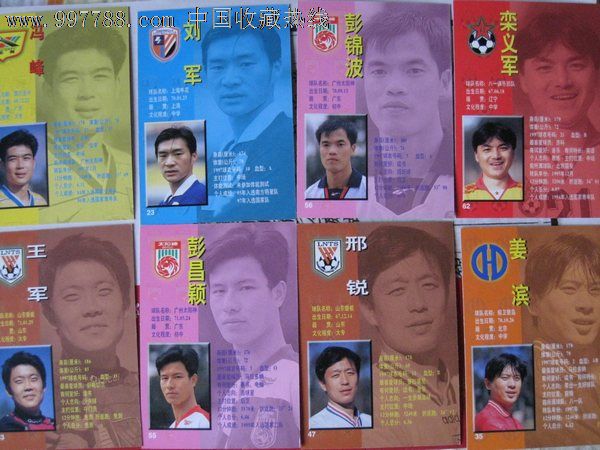 1998年中国足球甲A联赛散卡-其他杂项卡--se1