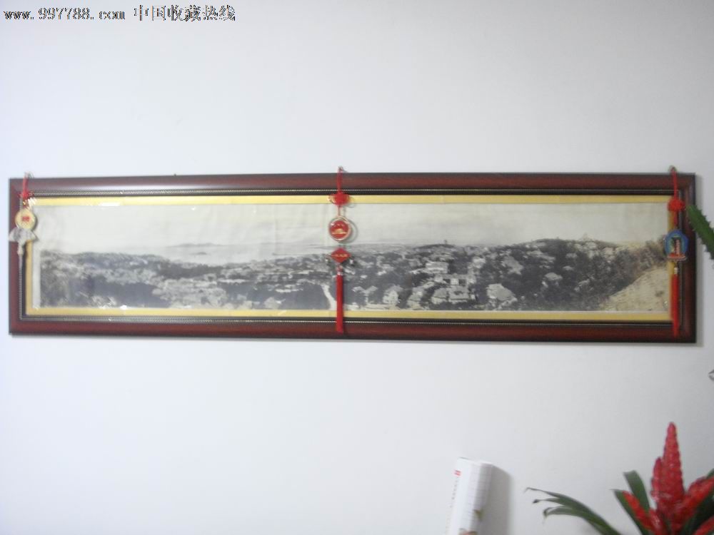 民国初期、青岛市【前海*遮幅旋拉*全景~黑白大幅照片】1.42米X23公分,老照片,风光建筑照,民国,黑白,10寸以上,无齿边,无标志,单张,无底片,se16150218,零售,7788收藏__中国收藏热线