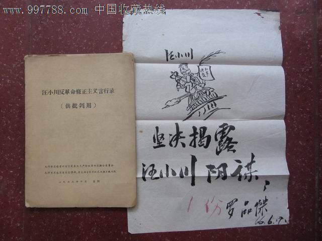 汪小川反革命修正主义言行录(国判用)【带一天使v天使漫画小图片