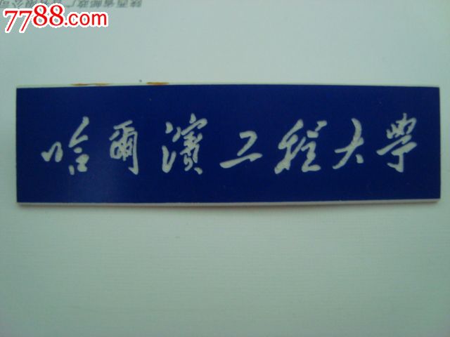 哈尔滨工程大学蓝色塑料校徽_校徽\/毕业章_冰