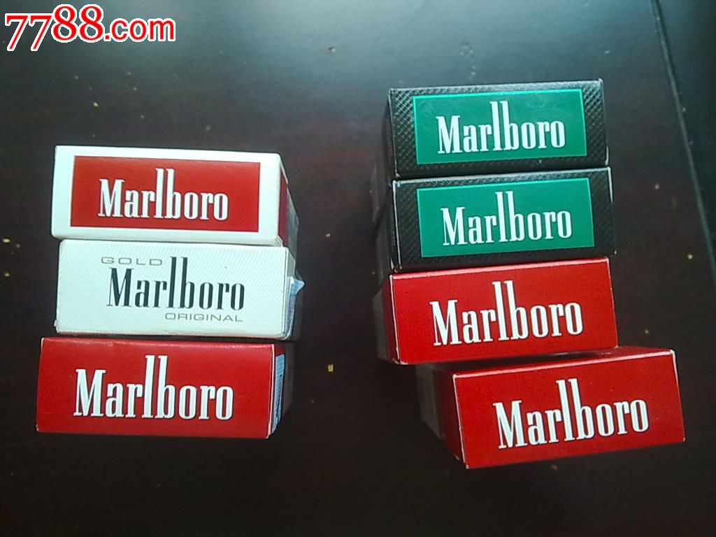 marlboro万宝路英文广告七款,烟标/烟盒,卡标,警句标,广告标,同牌系列