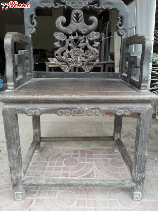 清代铁力木福禄寿太师椅