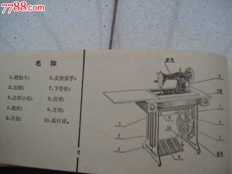 ja1-1型缝纫机使用说明书_价格3元_第3张_中国收藏热线