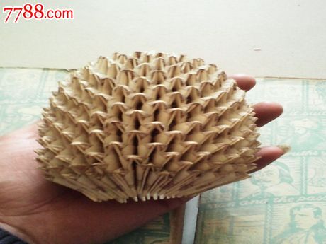 1分折成菠萝型,人民币,第二套,其他号码,普通币