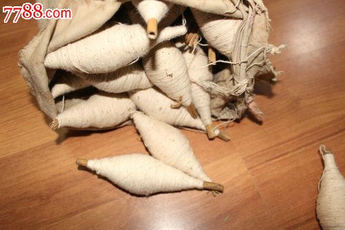 老棉线(用纺车纺的)