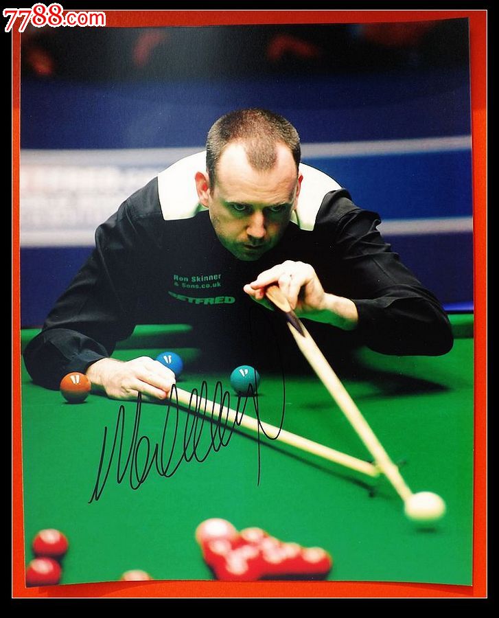 斯诺克球员8人签名10寸照片,老照片-- 其他照片