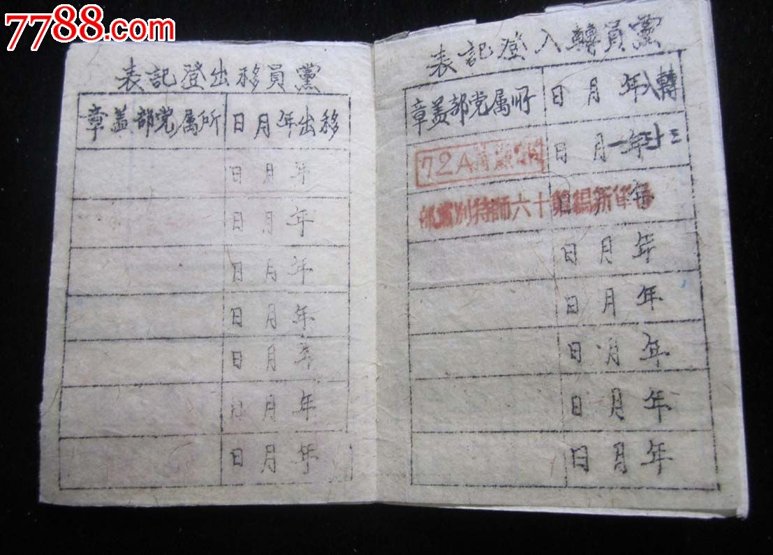 中国国民党党员证