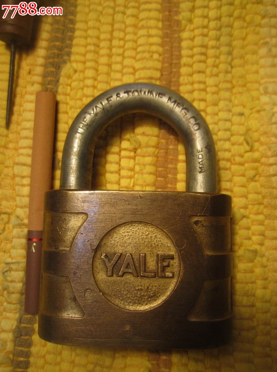 民国美国YALE老铜锁-价格:320元-se1685173