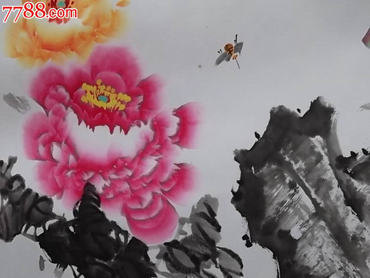 马桂芳《花开富贵》_花鸟国画原作【云松阁】_第6张_七七八八字画网