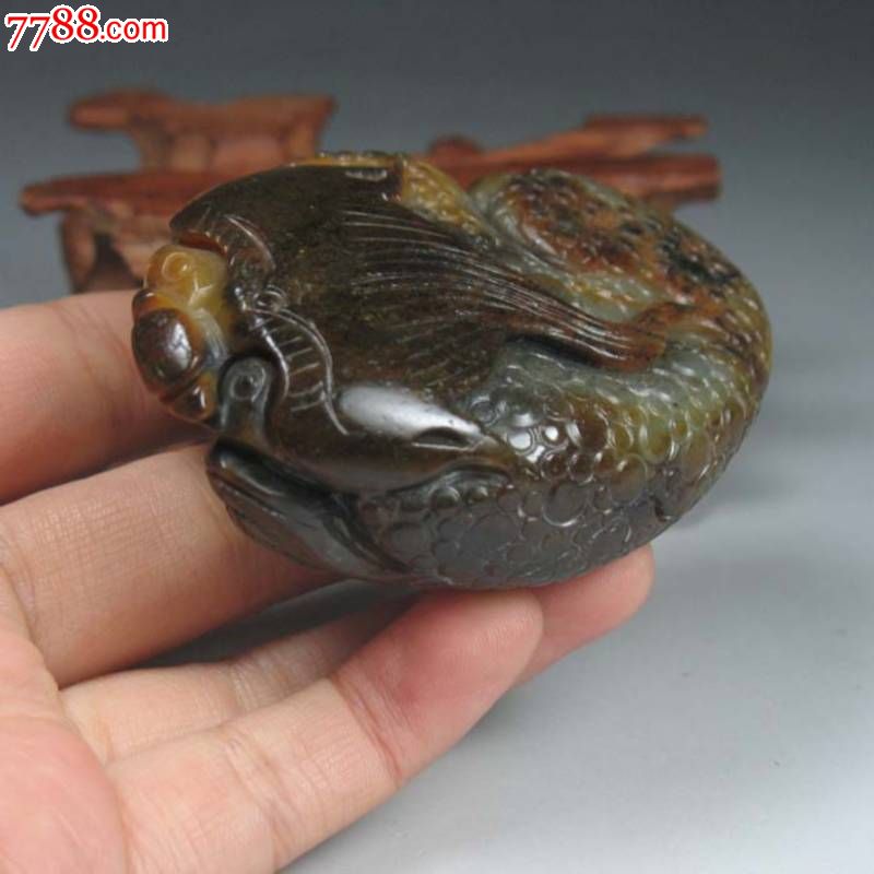 和田玉籽料精雕富贵缠身手把件-和田玉--se17007269-零售-中国收藏热线