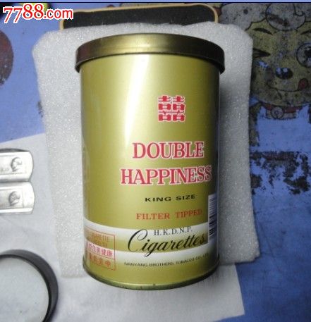 听装红双喜,烟标\/烟盒,听标,年代不详,正常流通