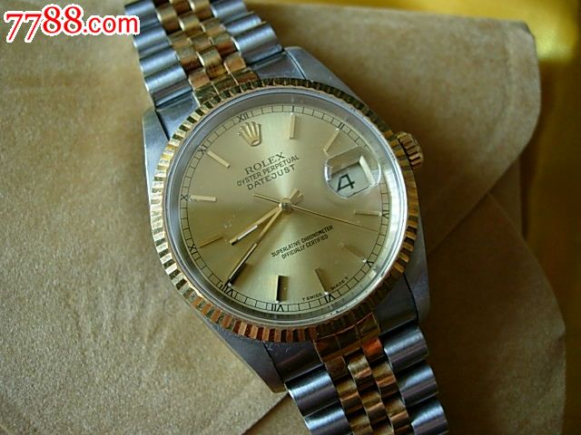 二手手表瑞士原装劳力士16233机械表18K间金