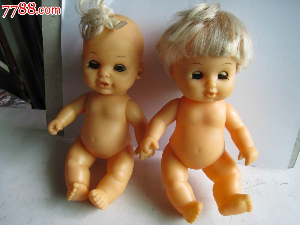 中国式芭比娃娃胶皮玩具人物一对-价格:180元