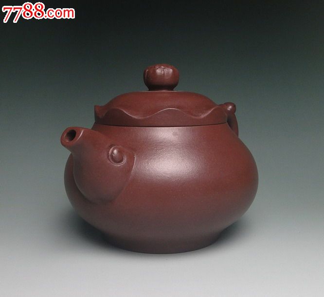 台湾回流最正AAA级猪肝色紫泥顾景舟原样之僧帽【三羊开泰壶】-价格:388元-se17452211-紫砂壶-零售-中国收藏热线