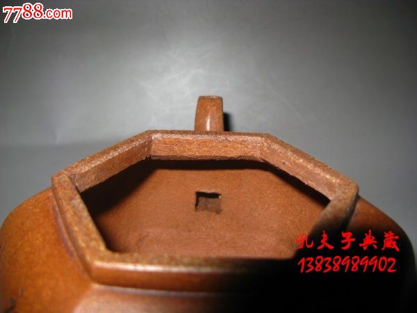 宜兴老紫砂壶老段泥六方老紫砂壶全手工惠孟臣款
