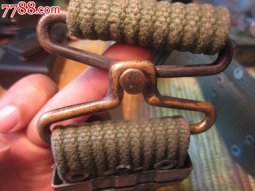 抗战时期美军遗留铜扣腰带S带_铜扣_民国云南