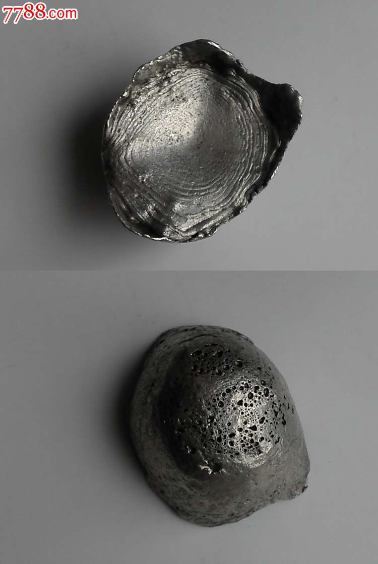 清代银锭鸡母锞小银锭一两27.7克,罐装品银光闪闪