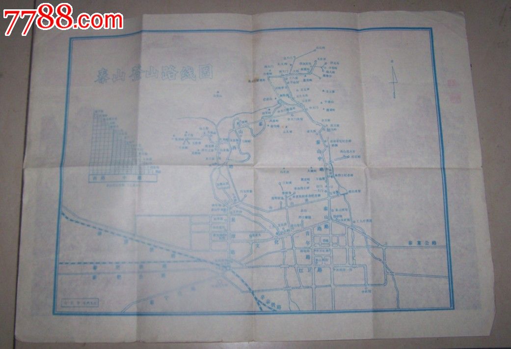 泰山登山路线图_价格元_第2张_中国收藏热线