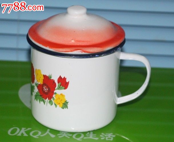 80-90年代家庭铁水杯怀旧水杯小水杯壶印花水杯缸老式样水杯子,水杯