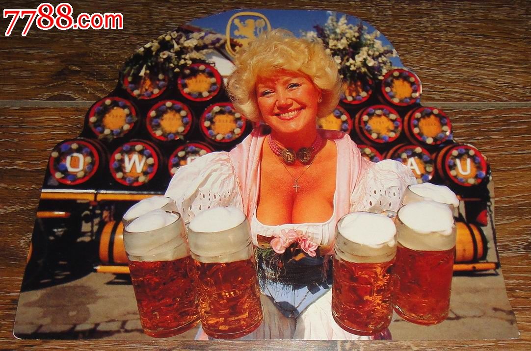 德国【慕尼黑啤酒节】大型异形明信片(带纪念