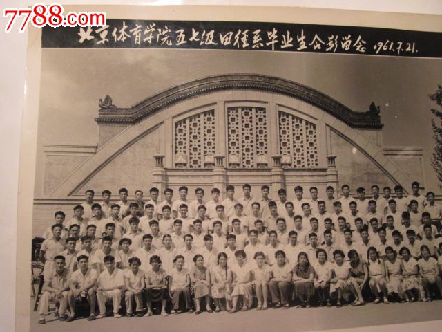 61年北京体育学院五七级田径系毕业生合影照