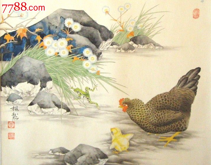 母与子-价格:5800元-se17932534-花鸟国画原作