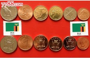 【非洲】赞比亚6枚一套2012年动物版外国硬币