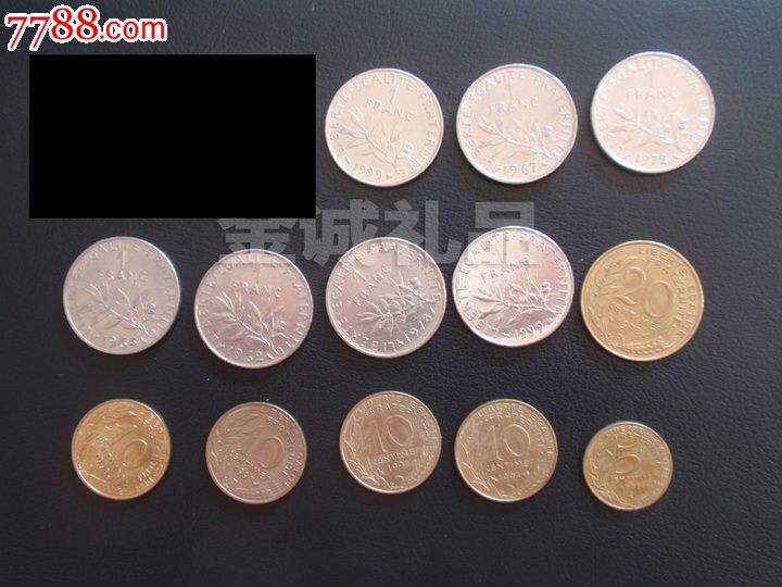 外国硬币各面值法国法郎,美洲钱币-- 北美洲,外