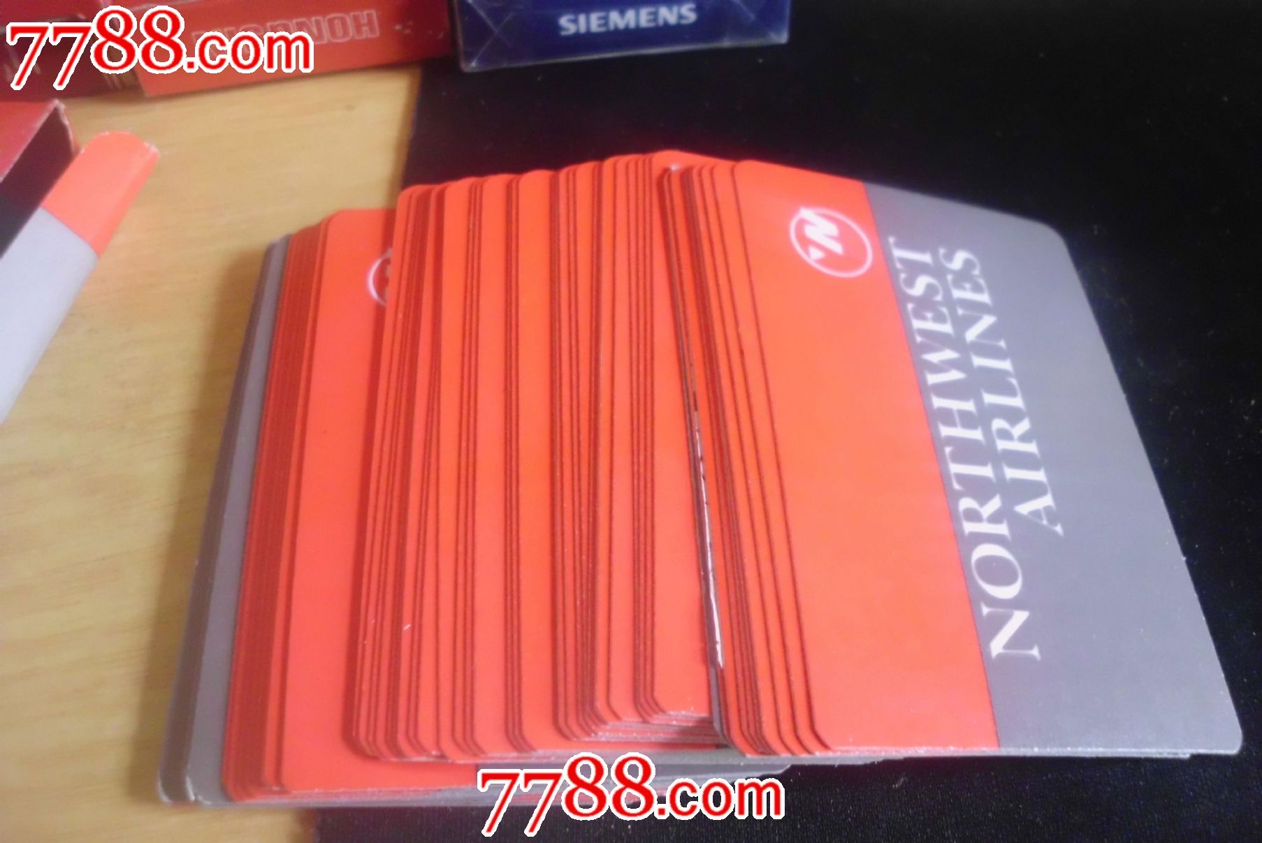 美国西北航空,扑克牌,广告\/纪念扑克,九十年代(