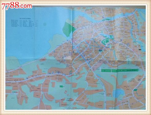 青岛市区街道交通图(8开)(货号:v-1)图片