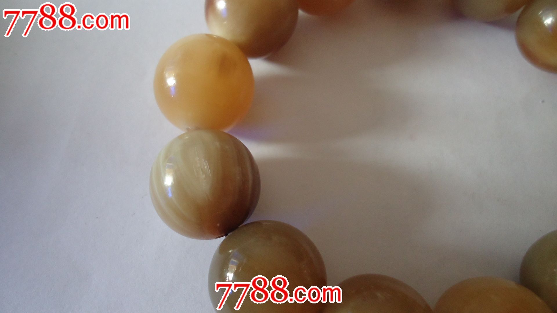 13颗18MM羚羊角手串_中国收藏热线