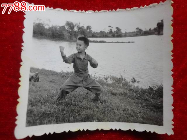 儿童蹲马步老照片KM2-价格:15元-se1837844