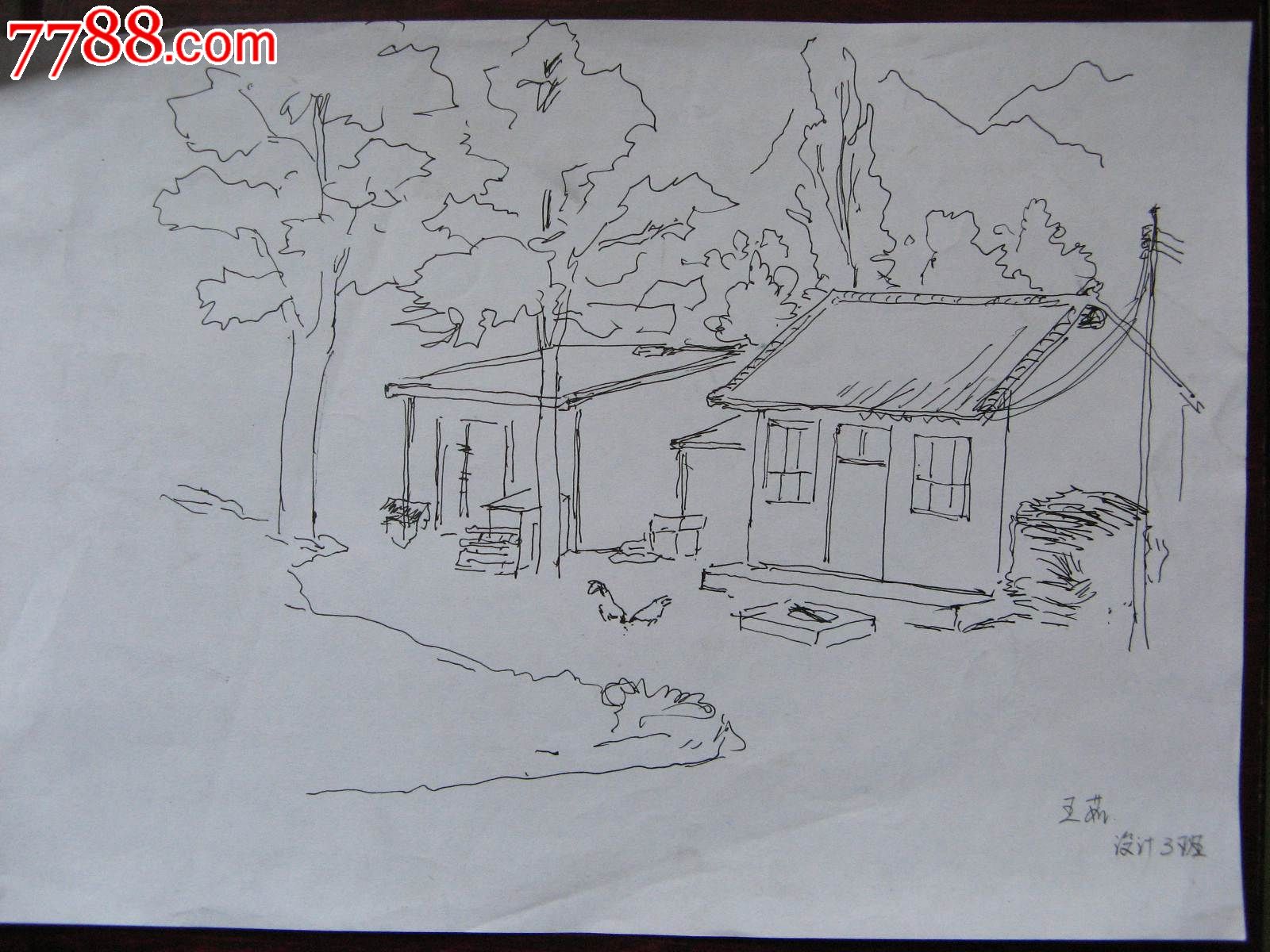 国外的老房子|纯艺术|钢笔画|刘昱蘭 - 原创作品 - 站酷 (ZCOOL)