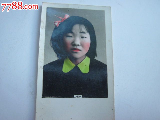 60年代青年彩色留念照,老照片-- 个人照片,老照