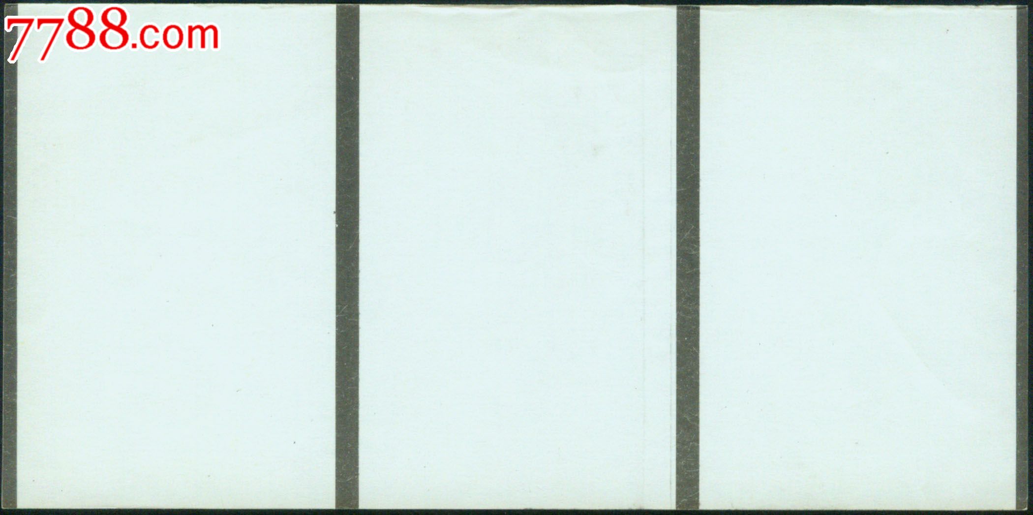 红底纹电子火车票样票3连张(印在路徽水印纸上