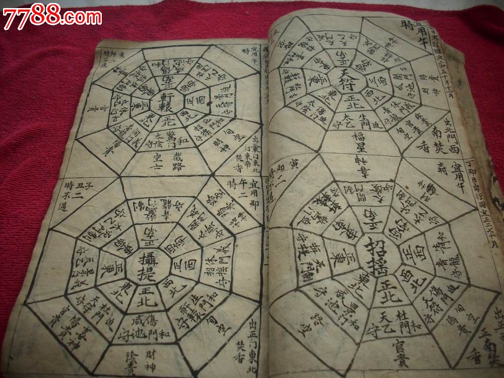 清或民国手抄稿本--命理书[出行图]!全一册!