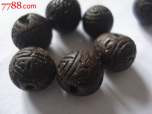 老沉香寿纹珠【药用】