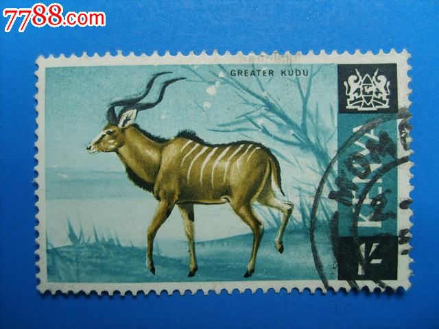 扭角羚-非洲邮票--se18606555-零售