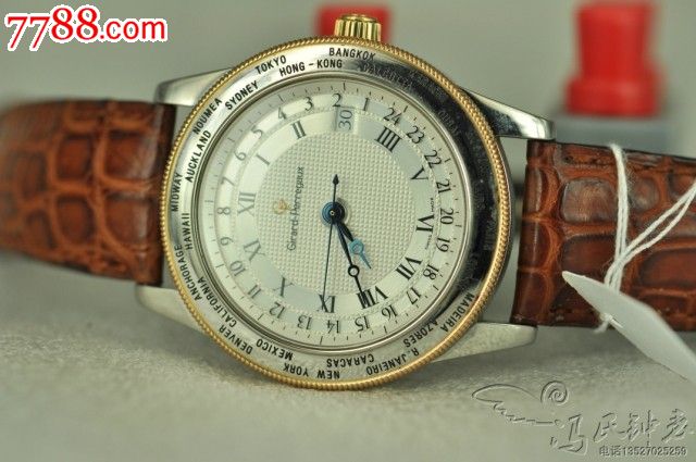 好品世界名表18K金圈世界时间GMT24小时GP