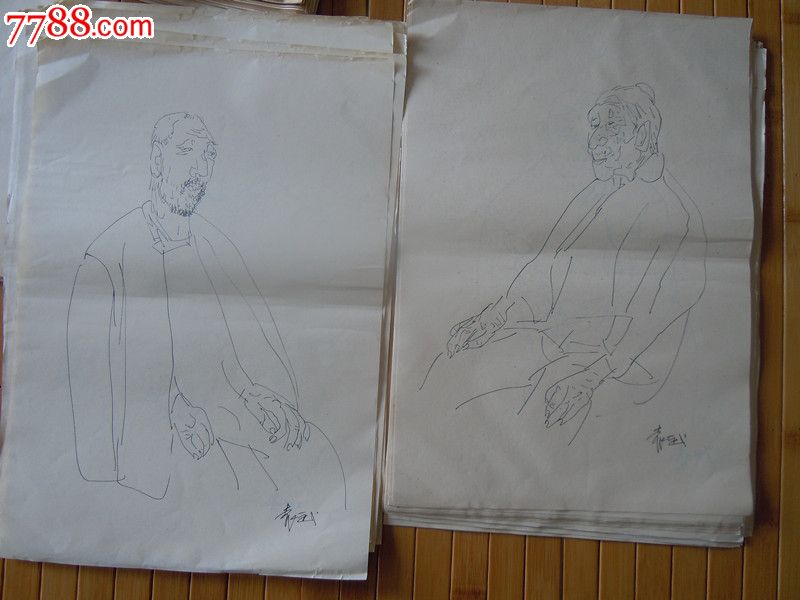 中国美术家协会理事,著名画家袁武,教授【速写】82张