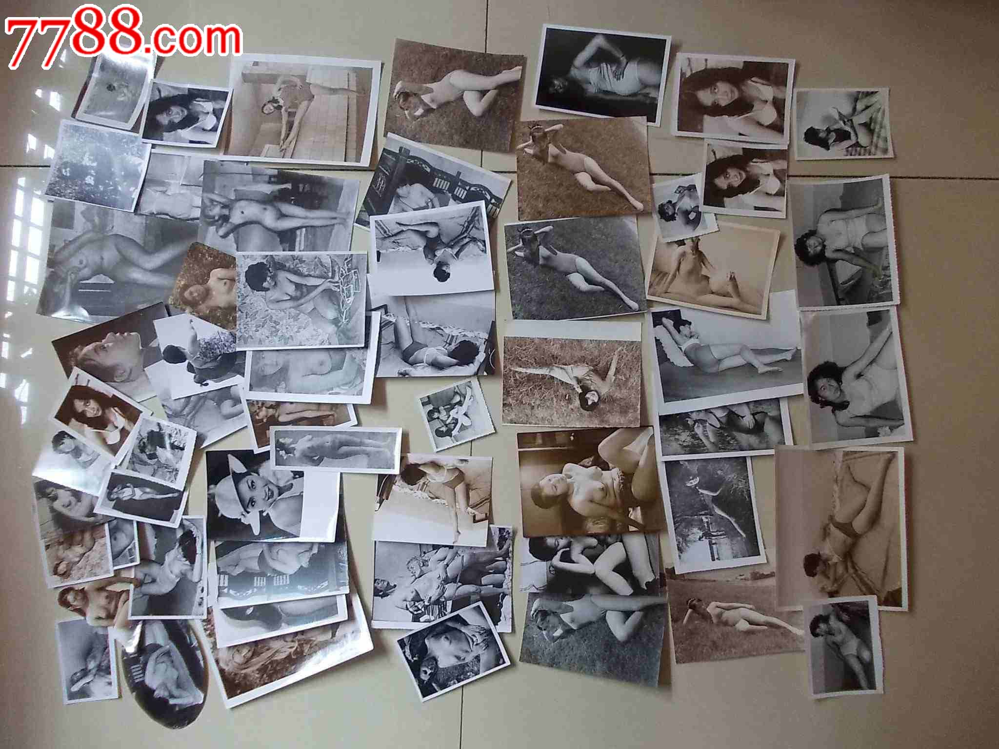 一组80年代艺术照片,美女,模特,泳装.