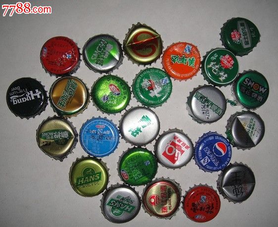 啤酒,饮料汽水,瓶盖200多个