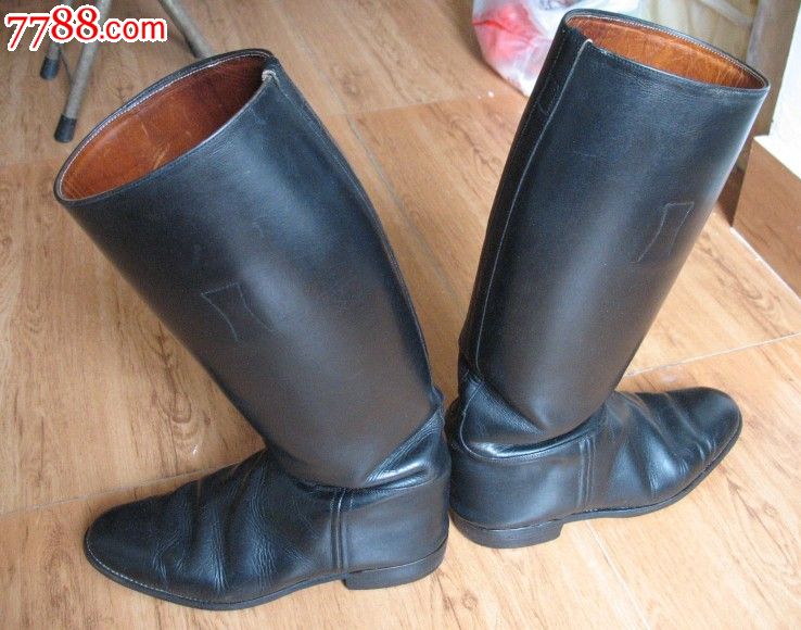 英国原产高筒亮皮马靴,高档马靴,倚仗骑兵,男靴,军靴