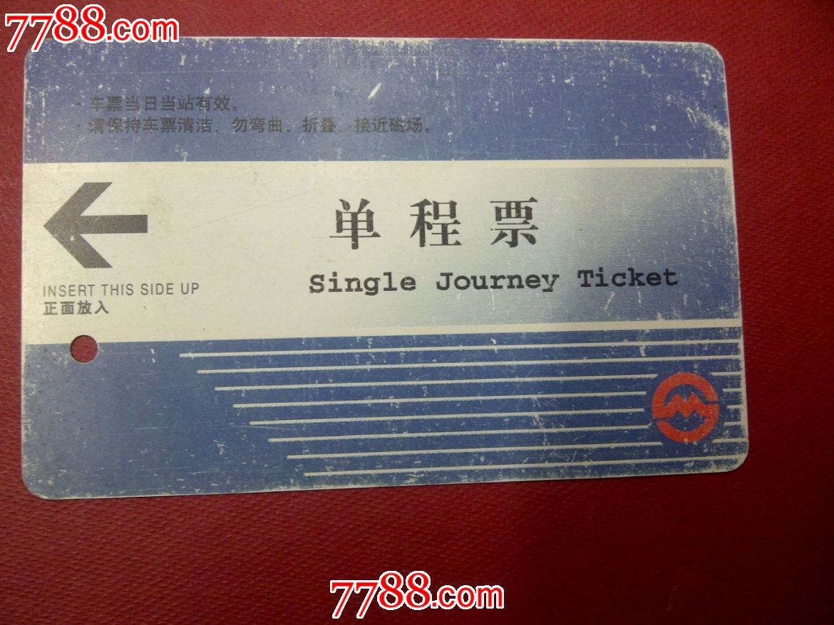 地铁车票--北京申奥