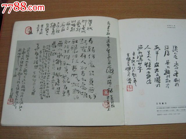 王见书法【毛笔签名书内毛笔手写二十四篇名句.有印章