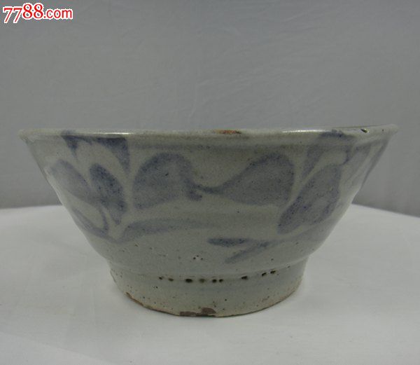 小步古玩※保真品明代青花瓷器:明代海捞青花碗_价格180元_第1张