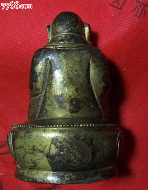 清三代鎏金莲花弥勒佛_价格4800元【古董钱币商行】_第7张_中国收藏